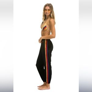 Aviator Nation Classic Velvet Sweatpants - Black